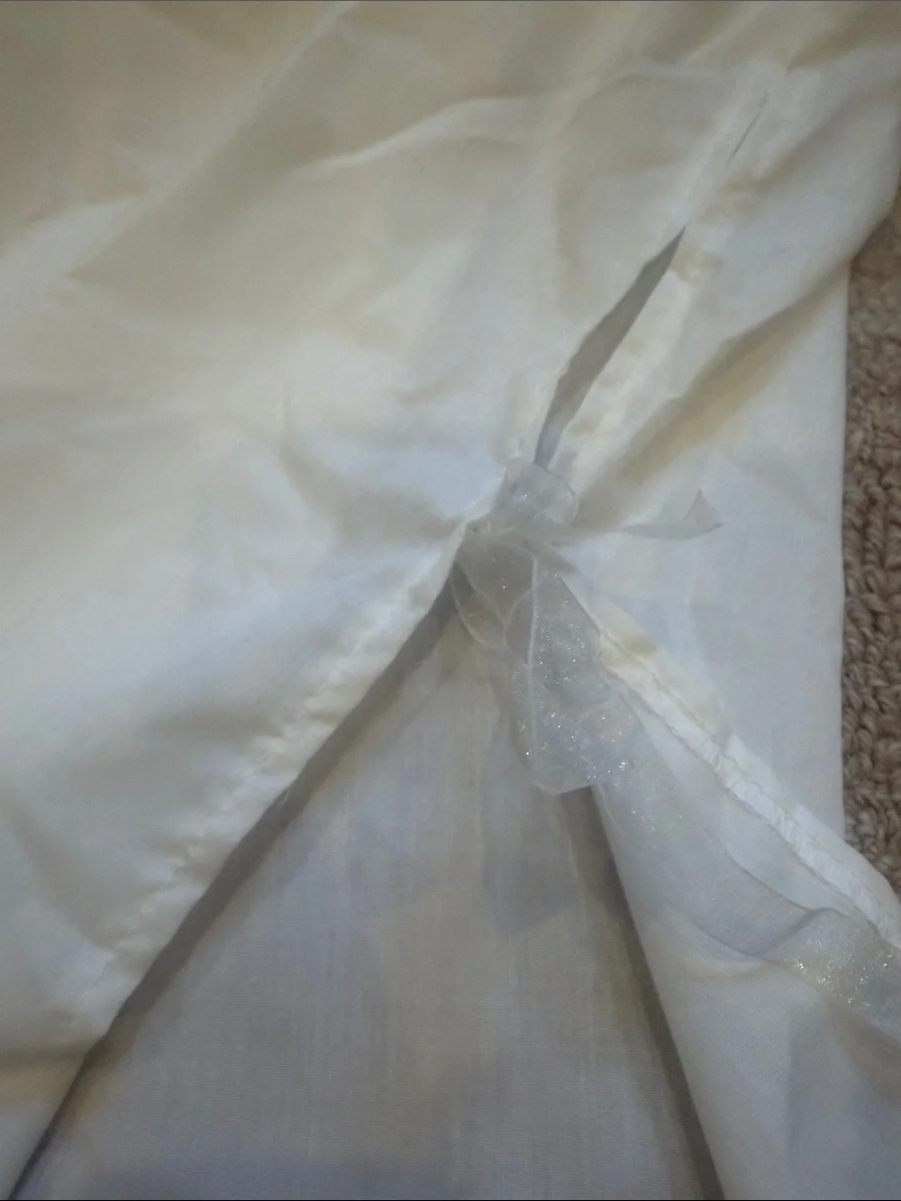 Tartine et Chocolat White Garment Bag with Gold Hedgehog Accents